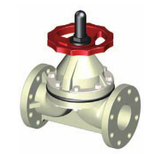 Membranventil PP-H, DIN-Flansche, PTFE&nbsp; 